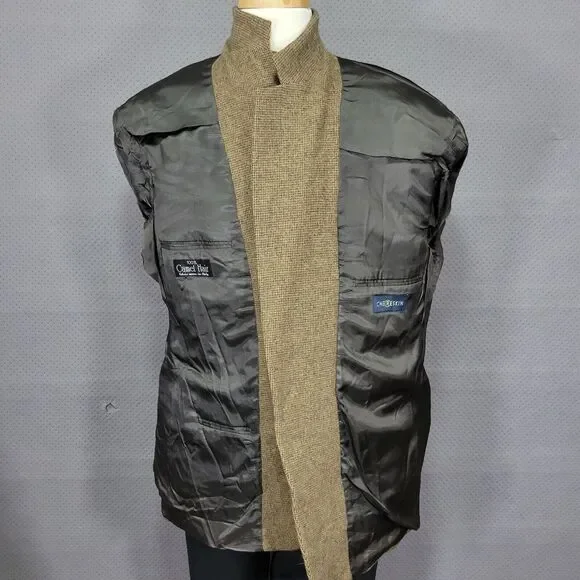 Chereskin Men's Sport Coat Blazer Two Button‎ Brown Camel Hair Size 46R